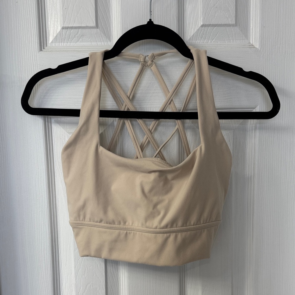 BuffBunny Beige Sports Bra